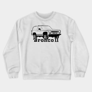 1983-1988 Ford Bronco II, w/Tires, Black Print Crewneck Sweatshirt